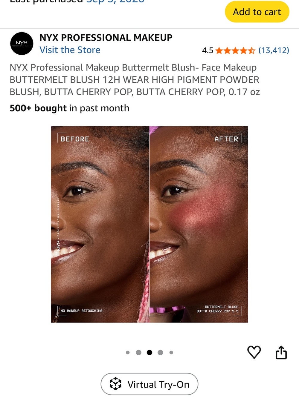 NYX Buttermelt Blush — Cherry Pop Red - Picture 3 of 4